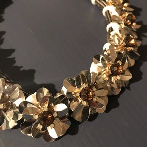 J Crew Floral Statement Necklace